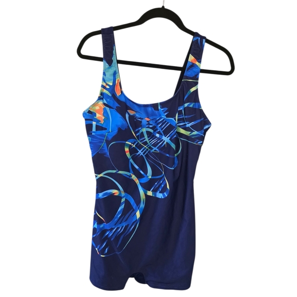 Unknown Other - Blue, Green, Yellow, and Orange Boy Short Bathing Suit.